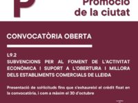 Oberta la convocatòria dels ajuts per a l’obertura i millora d’establiments comercials als Instituts-Templers-Escorxador, la Mariola, els Mangraners, la Rambla de Ferran i el Centre Històric
